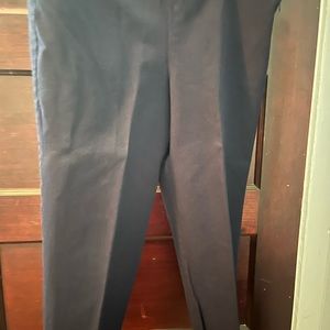 Chatham crop navy pants